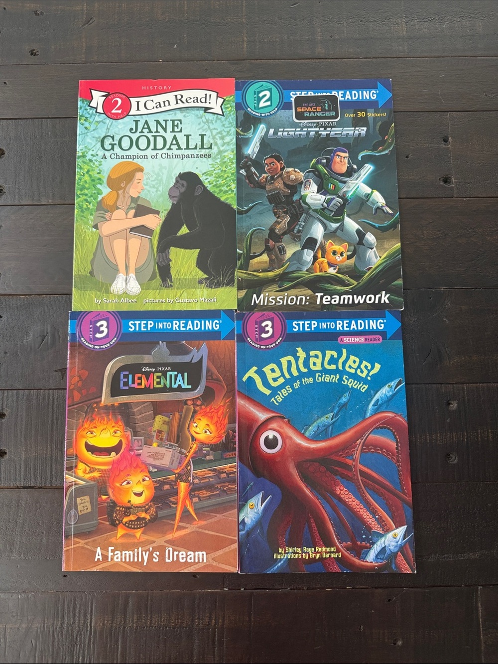 Kids Book Set - step into reading level 2 and 3